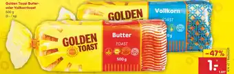 Netto Marken-Discount Golden Toast Butter- oder Vollkorntoast Angebot