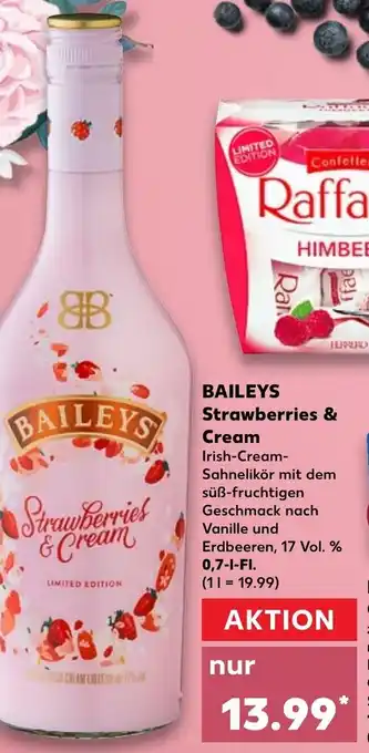 Kaufland Baileys Strawberries & Cream 0,7L Angebot