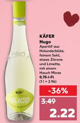 Kaufland Käfer Hugo 0,75L Angebot