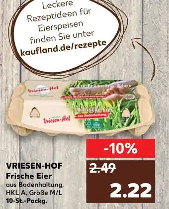 Kaufland Vriesen HOF Frische Eier Angebot