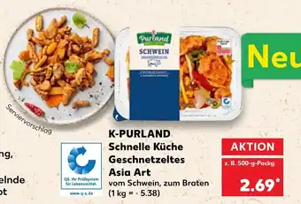 Kaufland K-Purland Schnelle Küche Geschnetzeltes Asia Art Angebot