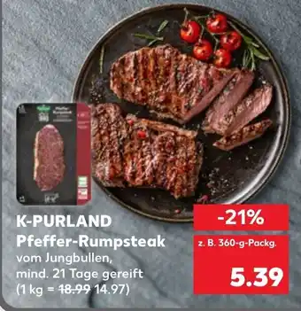 Kaufland K-Purland Pfeffer Rumpsteak 360g Angebot