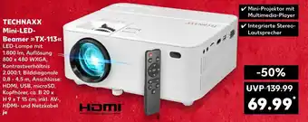 Kaufland HDMI TECHNAXX Mini-LED- Beamer TX-113 Angebot