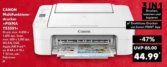Kaufland CANON Multifunktions- drucker PIXMA TS3351 Angebot