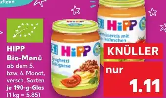 Kaufland HIPP Bio-Menü Angebot