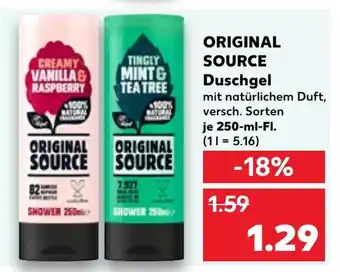Kaufland Original source Duschgel Angebot