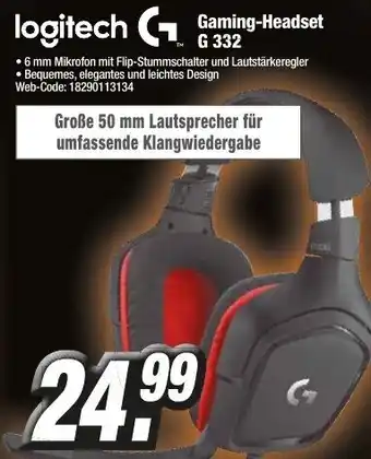 K+B Expert Logitech Gaming Headset G 332 Angebot