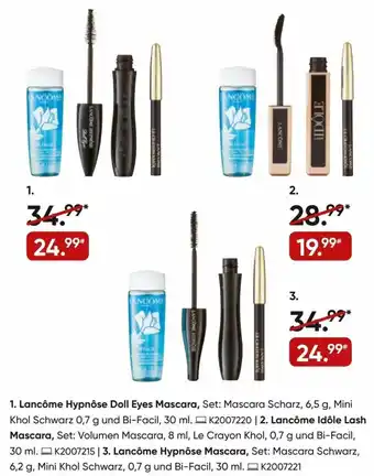 Galeria Lancöme Hypnöse Doll Eyes Mascara Angebot