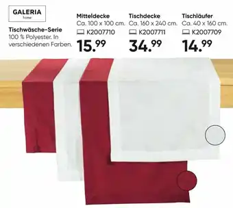 Galeria Tischwäsche Serie/Mitteldeckie/Tischdecke/Tischläufer Angebot