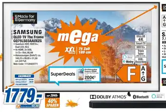 HEM Expert Samsung QLED TV The Frame GQ75LS03AAUXZG Angebot