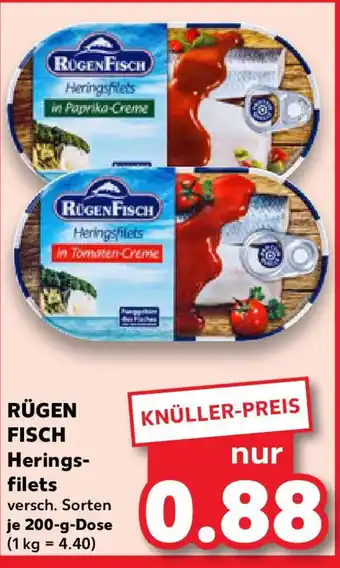 Kaufland RÜGEN FISCH Heringsfilets Angebot