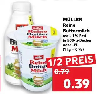 Kaufland Müller Reine Buttermilch 500g Becher Angebot