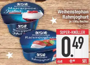 E-Center Weihenstephan Rahmjoghurt Angebot