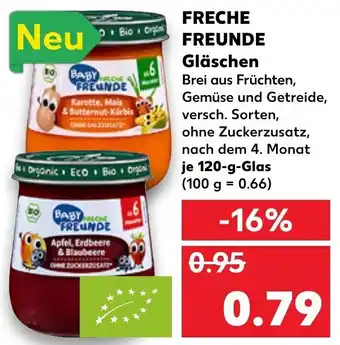 Kaufland Freche Freunde Gläschen 120g Glas Angebot