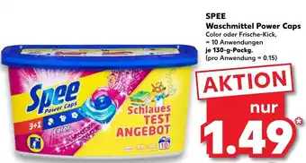 Kaufland Spee Waschmittel Power Caps 130g Angebot