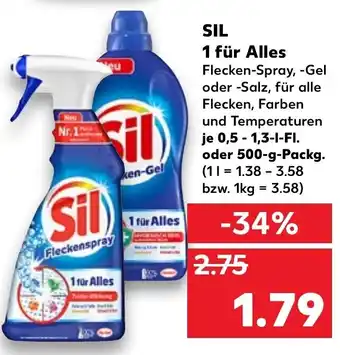 Kaufland Sil 1 für Alles 0,5-1,3L oder 500g Angebot