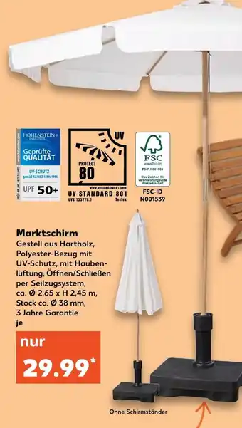 Kaufland Marktschirm Angebot