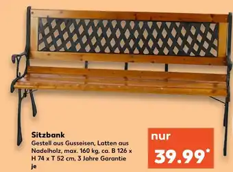 Kaufland Sitzbank Angebot