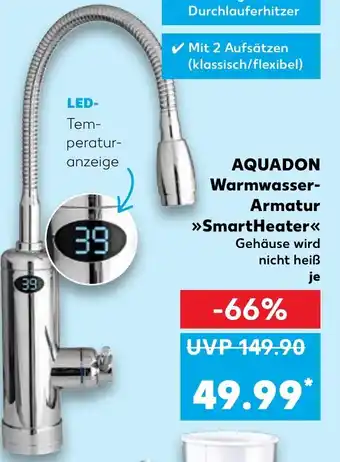 Kaufland Aquadon Warmwasser Armatur SmartHeater Angebot