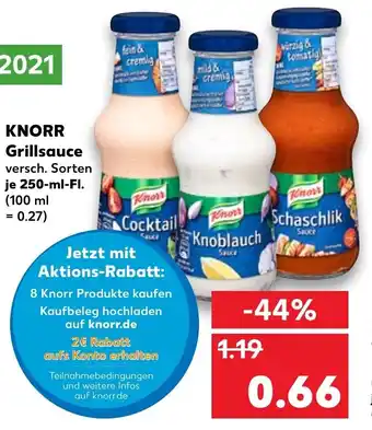 Kaufland Knorr Grillsauce 250ml Angebot