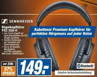 expert Octomedia Sennheiser Bügelkopfhörer PXC 550-II Angebot