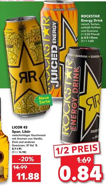 Kaufland Rockstar Energy Drink 0,5L Angebot