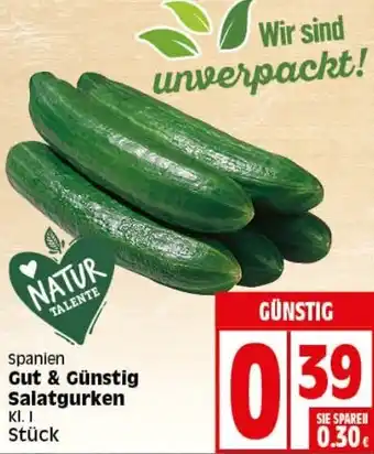 Elli Markt Gut & Günstig Salatgurken Stück Angebot