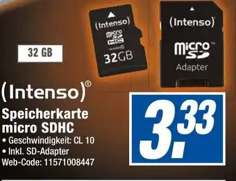 expert Octomedia (Intenso) Speicherkarte Micro SDHC 32 GB Angebot