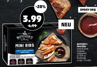 PENNY Butcher's Mini Ribs 350g Angebot