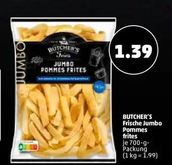 PENNY Butcher's Frische Jumbo Pommes frites 700g Angebot