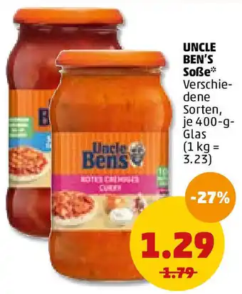 PENNY Uncle Ben's Soße 400g Angebot