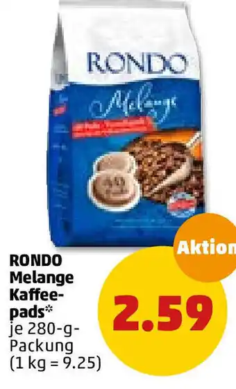 PENNY Rondo Melange Kaffeepads 280g Angebot