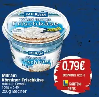 Elli Markt Milram Körniger Frischkäse 200g Becher Angebot