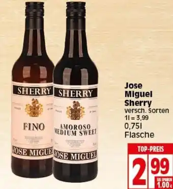 Elli Markt Jose Miguel Sherry Angebot