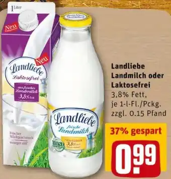 REWE PETZ Landliebe Landmilch oder Laktosefrei Angebot