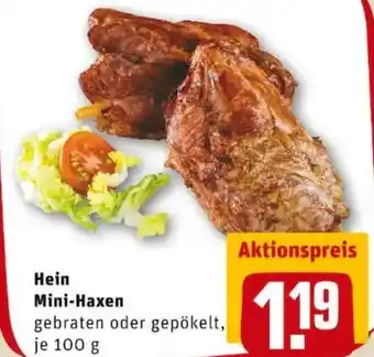 REWE PETZ Hein Mini-Haxen Angebot