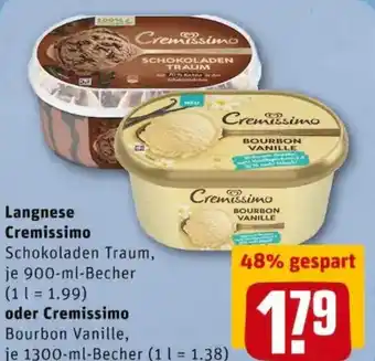 REWE PETZ Langnese Cremissimo oder Cremissimo Angebot