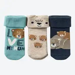 NKD Baby-Jungen-Frottee-Socken mit Umschlag, 3er-Pack Angebot