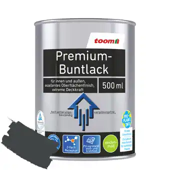 toom Baumarkt toom Premium-Buntlack grau seidenmatt 500 ml Angebot