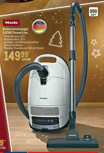 METRO Miele bodenstaubsauger s 8340 powerline Angebot