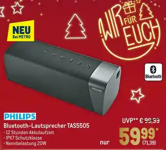 METRO Philips bluetooth-lautsprecher tas5505 Angebot