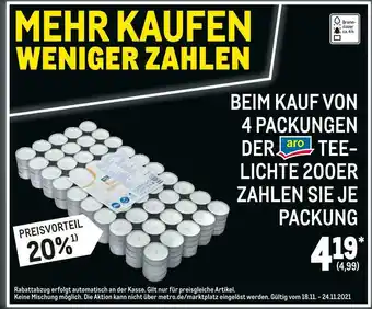 METRO Aro 20 % rabatt Angebot