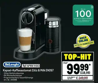 METRO Delonghi kapsel-kaffeeautomat citiz & milk en267 Angebot