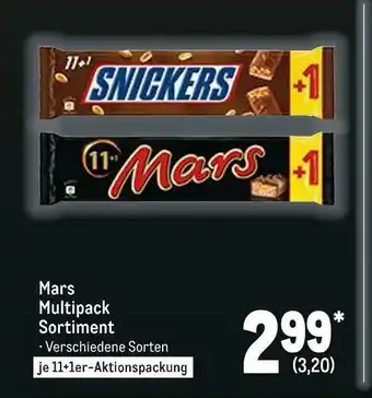 METRO Mars schokoriegel multipack sortiment Angebot