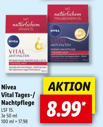 Lidl Nivea vital tages-/nachtpflege Angebot