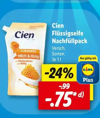 Lidl Cien flüssigseife nachfüllpack Angebot