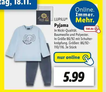 Lidl Lupilu pyjama Angebot