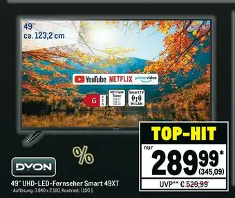 METRO 49“ uhd-led-fernseher smart 49xt Angebot