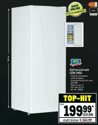 METRO Aro gefrierschrank Angebot