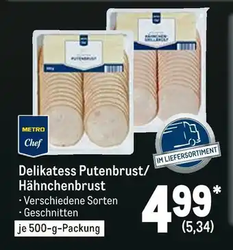 METRO Delikatess putenbrust/hähnchenbrust Angebot